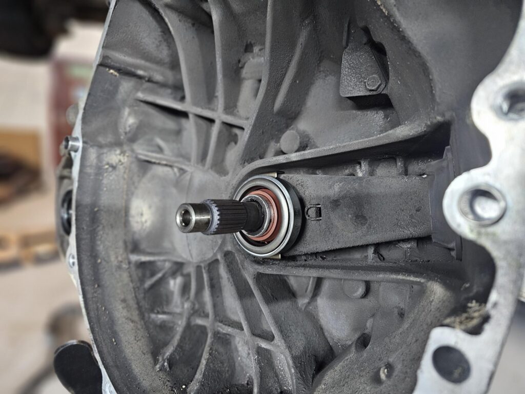 close up of clutch being replaced
