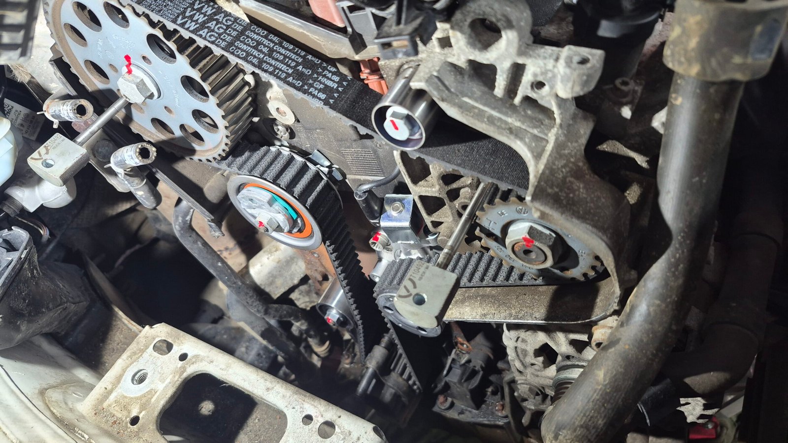 a fitted timing belt
